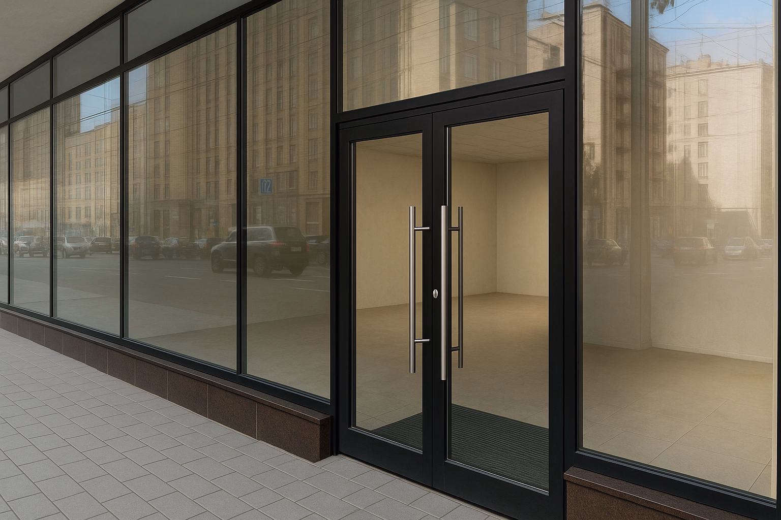 Остекление витрин